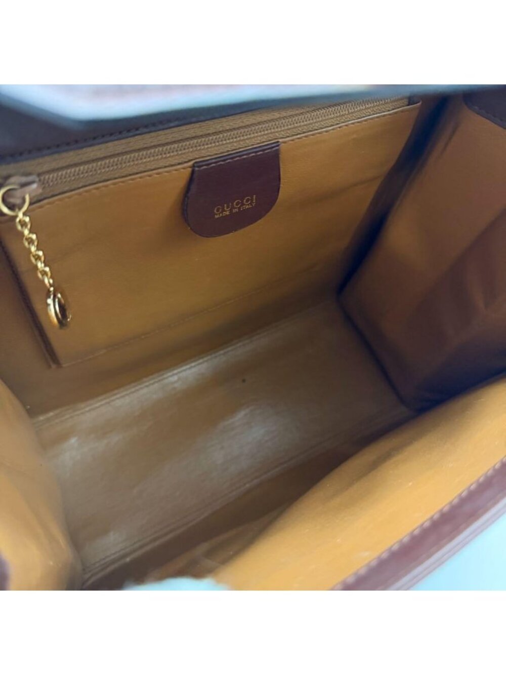 Gucci Ladylock Vintage Brown Leather Handbag - Picture 11 of 14